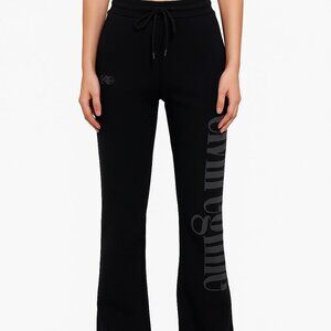 Civil Regime Concrete Flare Fleece Pants in Black Large